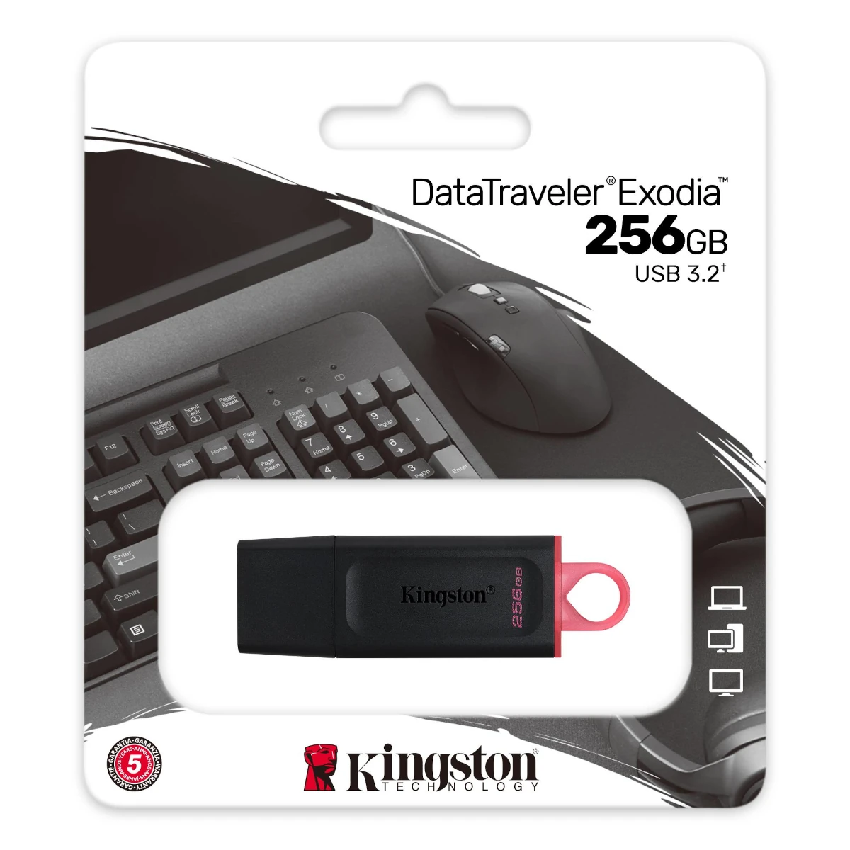 Miniatura 3 de Pendrives marca Kingston modelo DTX/256GB
