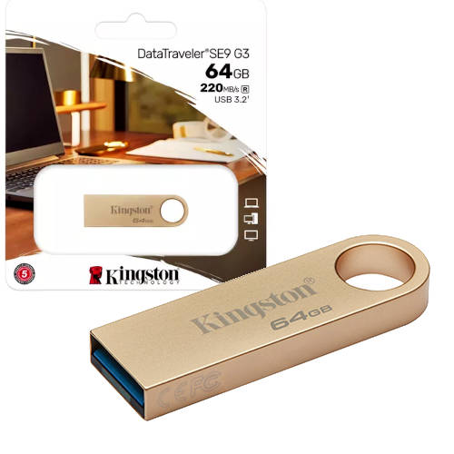 PENDRIVE 64GB USB 3.2 KINGSTON DTSE9 G3 220MB/s PENDRIVE 64GB USB 3.2 KINGSTON DTSE9 G3 220MB/s