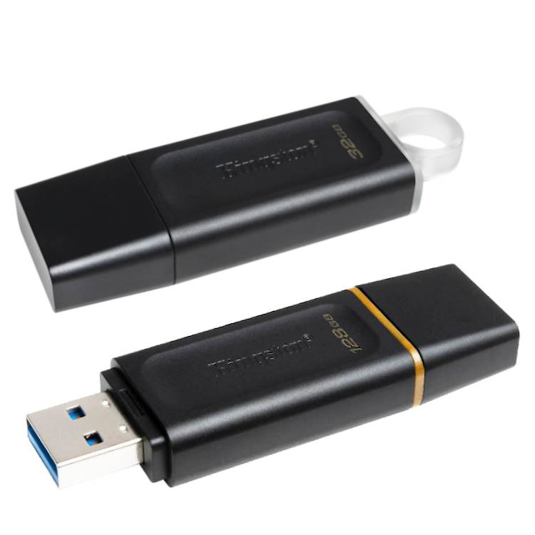 PENDRIVE 128GB USB 3.2 KINGSTON DTX EXODIA NEGRO