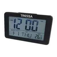 Reloj Despertador Con Fecha Y Temperatura Tressa DD-715 Negro Reloj Despertador Con Fecha Y Temperatura Tressa DD-715 Negro