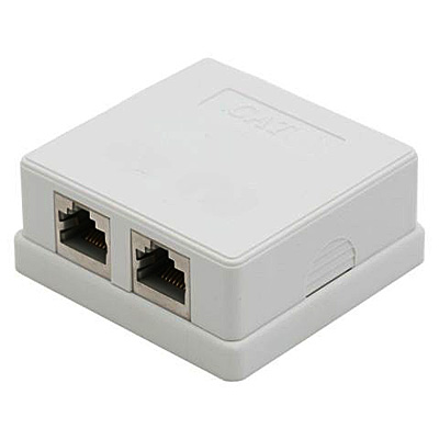 ROSETA RJ45 DOBLE CON JACK CAT 5e INCLUIDO ARWEN