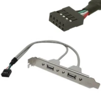 Placa Slot Trasero Usb 2.0 Con 2 Salidas Conector X 1 Placa Slot Trasero Usb 2.0 Con 2 Salidas Conector X 1