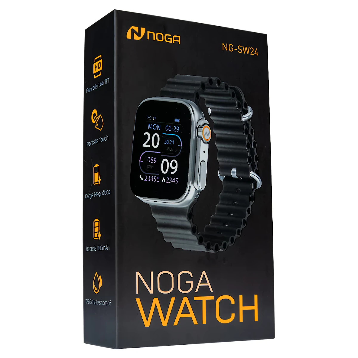 Miniatura 3 de Smartwatch y relojes despertadores marca Noga modelo SW-24 Negro