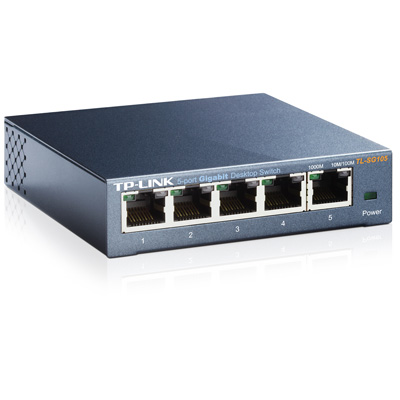 SWITCH 5 PUERTOS 10/100/1000 TP-LINK TL-SG105 ADMINISTRABLE