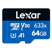 Memoria micro SD 64GB Lexar CL10 633x SDXC UHS-I c/adaptador