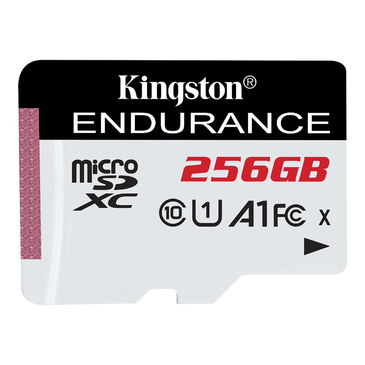 Vista lateral de Memoria Micro Sd 256Gb Kingston High Endurance Especial Videovigilancia