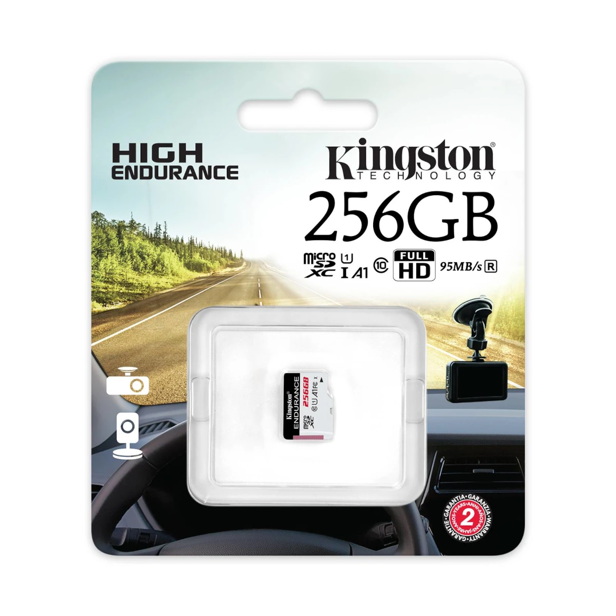 Detalles accesorios de Memoria Micro Sd 256Gb Kingston High Endurance Especial Videovigilancia