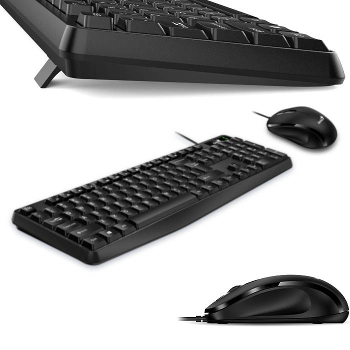 TECLADO + MOUSE USB GENIUS KM-170 ESPANOL NEGRO