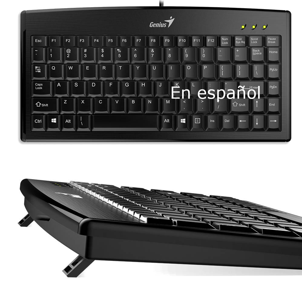 TECLADO USB GENIUS COMPACTO LUXEMATE 100 EN ESPAÑOL NEGRO TECLADO USB GENIUS COMPACTO LUXEMATE 100 EN ESPAÑOL NEGRO
