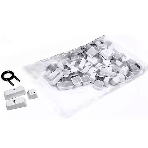 TECLAS P/ REEMPLAZAR TECLADO MECANICO BLANCAS (JUEGO DE 108 TECLAS)