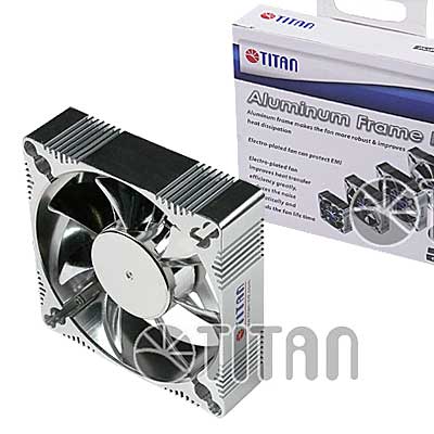 FAN 92mm 3PIN 25mm ESPESOR 2200RPM ALUM RULEMAN TITAN 