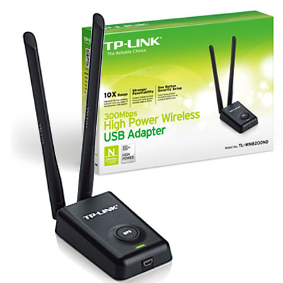 ADAPTADOR WIFI USB 300MBPS 2ANT 3DBI TP-LINK TL-WN8200ND