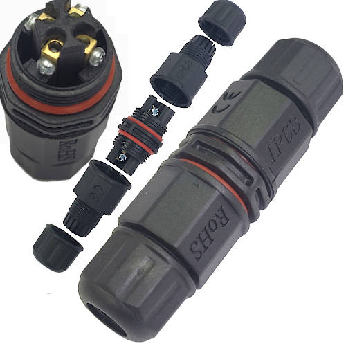 UNION ESTANCA EXTERIOR WATERPROOF IP68 4 CONTACTOS