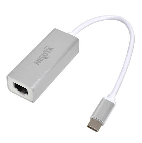 ADAPTADOR RED RJ45 USB-C GIGABIT Mbps NISUTA NSCOUSCRG