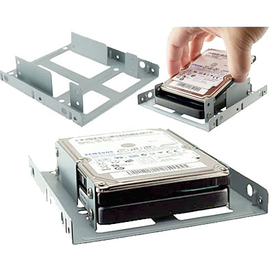 ADAPTADOR MONTAJE P/ 2 DISCOS DE 2,5 PULG EN BAHIA 3,5 PULG ADAPTADOR MONTAJE P/ 2 DISCOS DE 2,5 PULG EN BAHIA 3,5 PULG