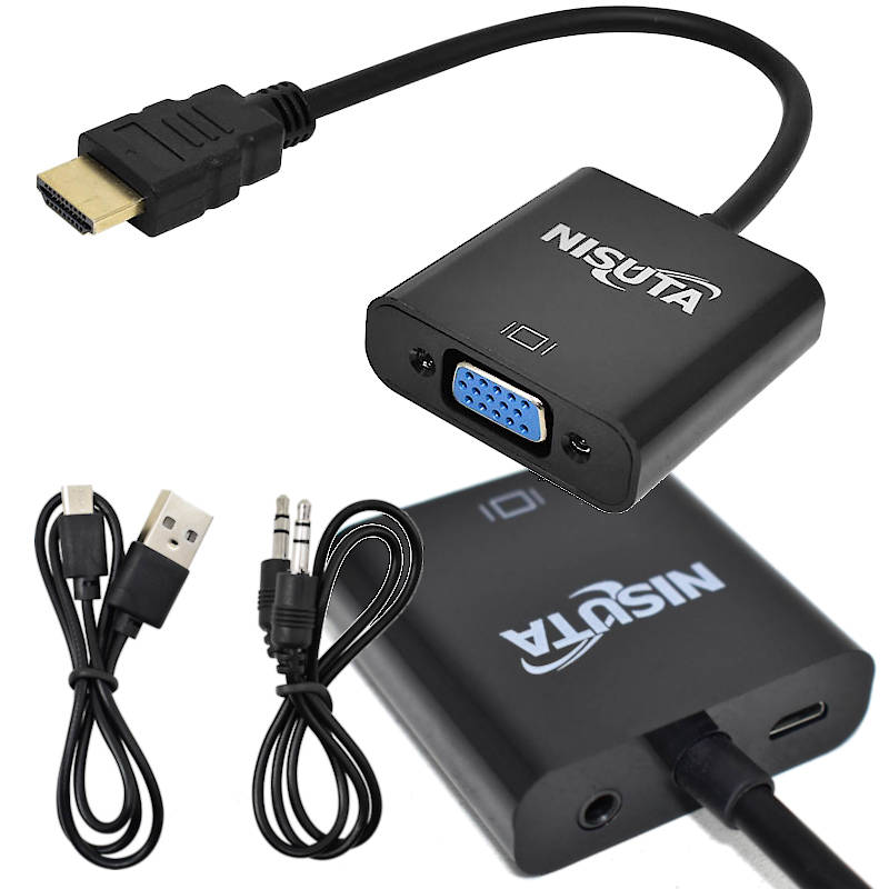 Miniatura 1 de Conversores HDMI a VGA marca Nisuta modelo NSCOHDVG5