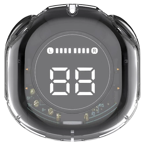 Vista lateral de Auricular Inalambrico Noga Btwins 48 Bluetooth Negro