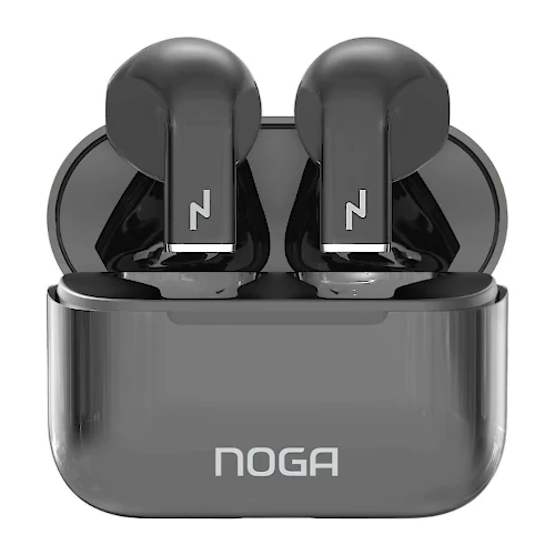 Vista lateral de Auricular Inalambrico Noga Btwins 50 Bluetooth Negro