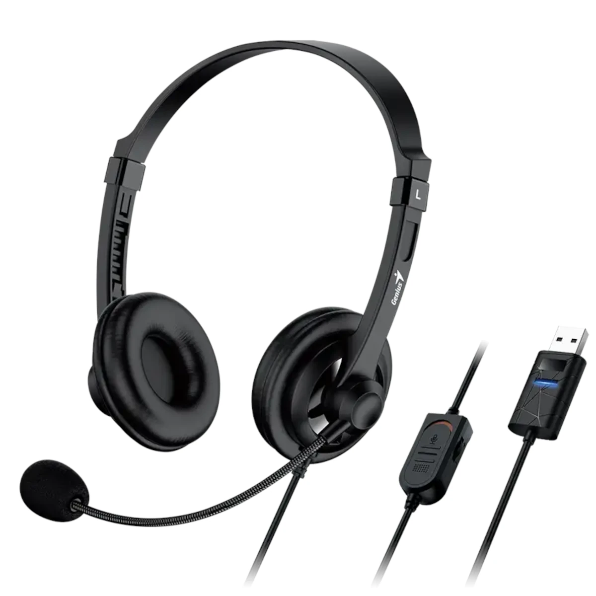 Auricular Usb Con Microfono Genius Hs-230U Usb-A