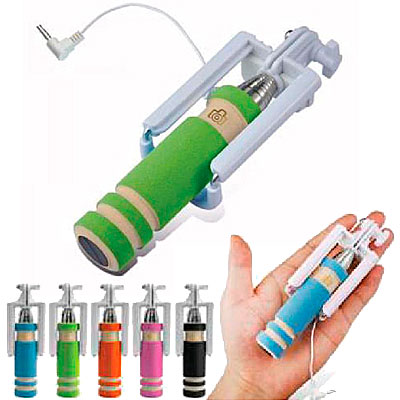 BASTON PARA SELFIE CELULAR DISPARADOR POR CABLE