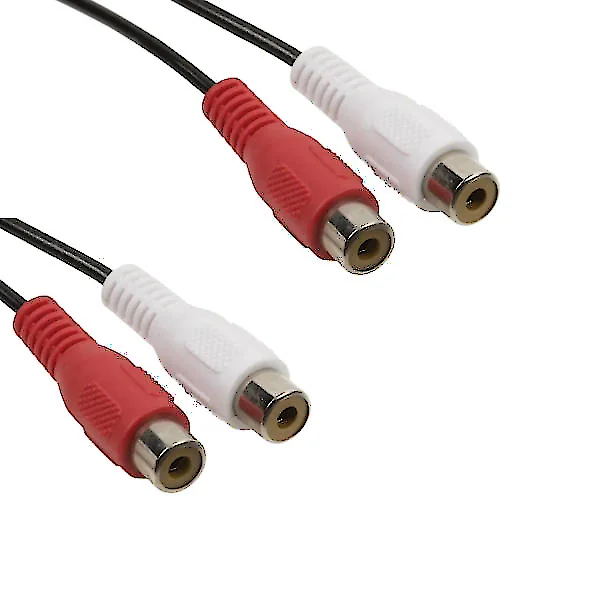 Cable Rca Doble Hembra-Hembra 1,8 Mts Estandar Cable Rca Doble Hembra-Hembra 1,8 Mts Estandar
