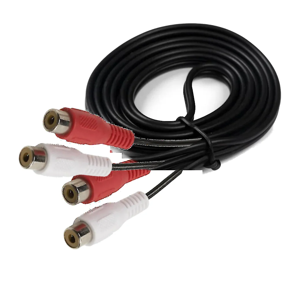 Detalles accesorios de Cable Rca Doble Hembra-Hembra 1,8 Mts Estandar