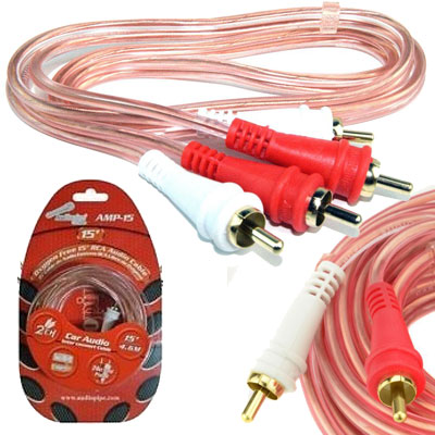 CABLE RCA DOBLE MACHO-MACHO 3 MTS LIBRE OXIGENO AUDIOPIPE FICHAS DORADAS CALIDAD PREMIUM