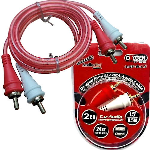 CABLE RCA DOBLE MACHO-MACHO 0,5 MTS LIBRE OXIGENO AUDIOPIPE FICHAS DORADAS CABLE RCA DOBLE MACHO-MACHO 0,5 MTS LIBRE OXIGENO AUDIOPIPE FICHAS DORADAS