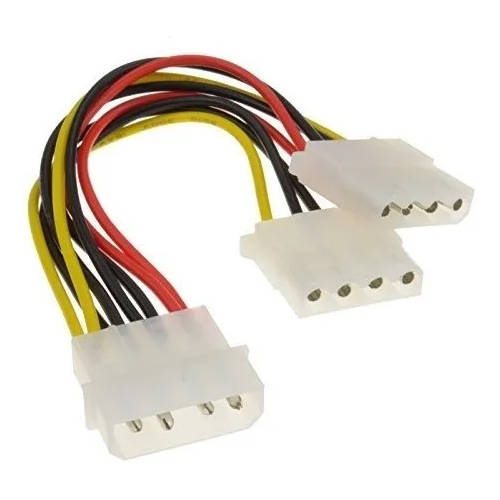 CABLE POWER MOLEX MACHO A 2xMOLEX 4PIN HEMBRA 10A MAX