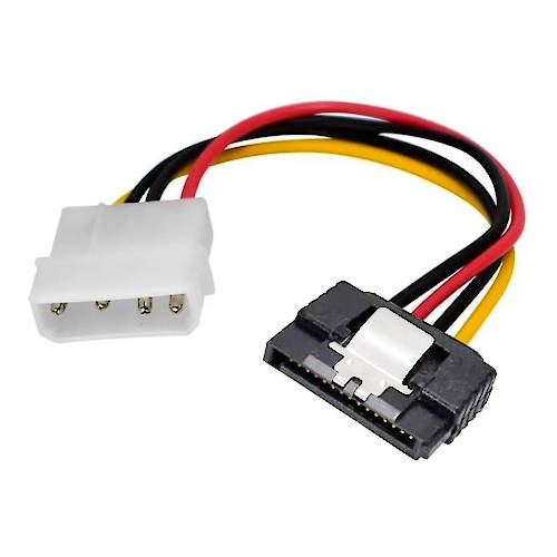 CABLE SATA POWER (MOLEX MACHO A SATA HEMBRA) CON TRABA