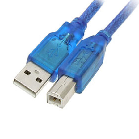 CABLE USB 2.0 A/B MACHO-MACHO 2 MTS BLINDADO AZUL