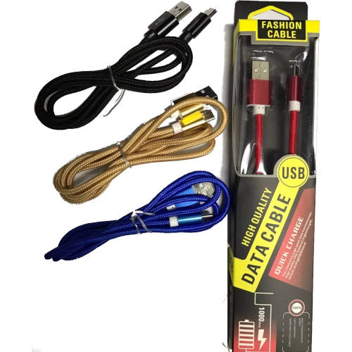 CABLE USB C MACHO / A MACHO 1 M MALLADO DORADO CABLE USB C MACHO / A MACHO 1 M MALLADO DORADO