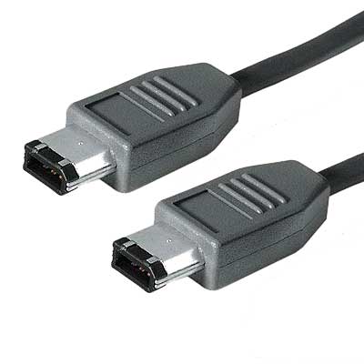 CABLE FIREWIRE MACHO-MACHO 6PIN-6PIN 1,8 MTS