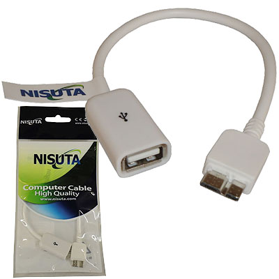 CABLE USB 3.0 A HEMBRA / MICRO-USB MACHO 0,1 MTS