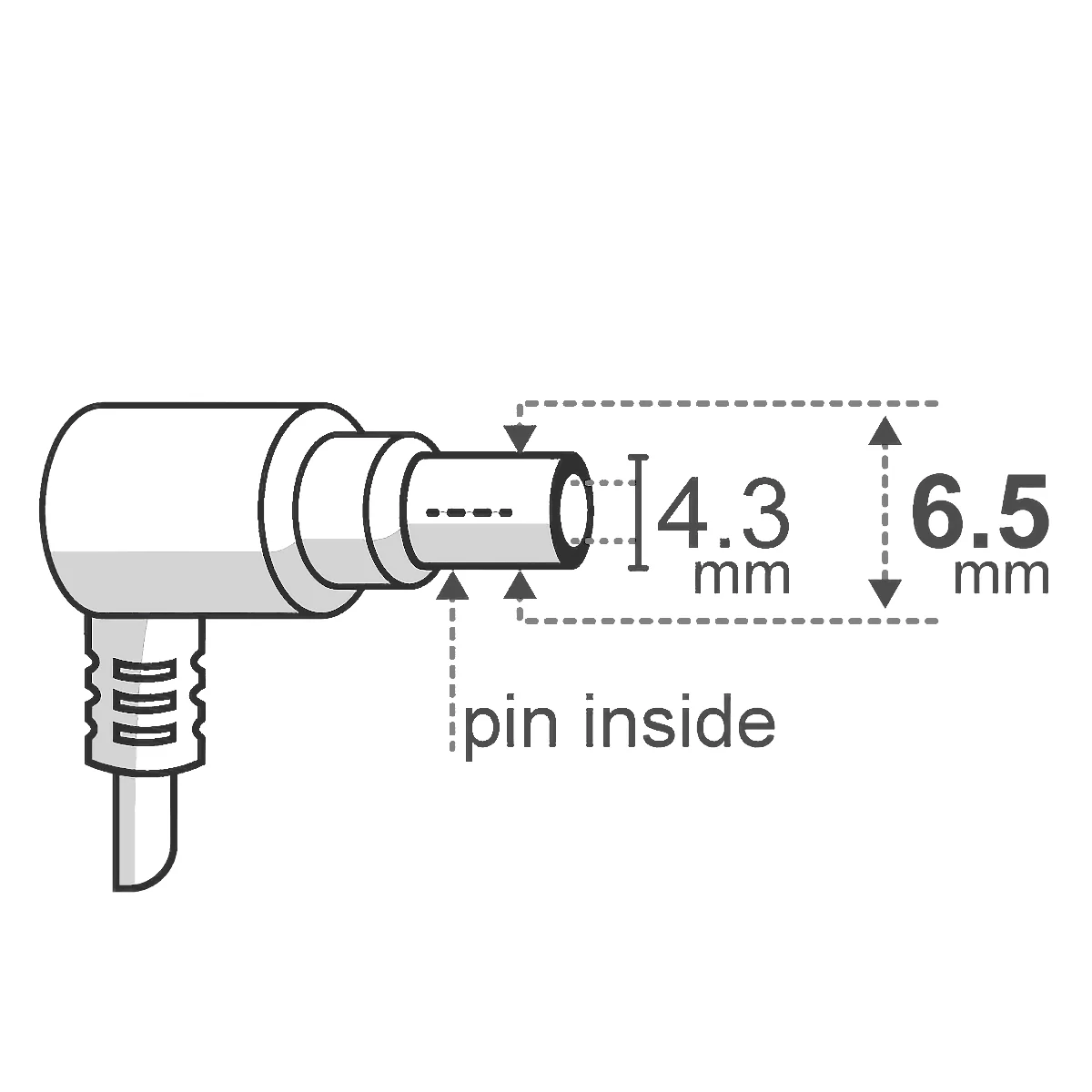 Detalles accesorios de Fuente 14 V 3.5 A Belsic 23910 P/Monitor Ficha 6.5 X 4.4 Mm C/Pin Interior (Samsung / Lg)