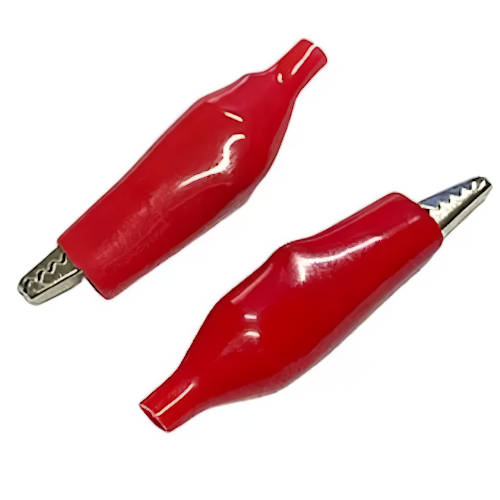 PINZA CLIP TIPO COCODRILO CHICO (40mm) ROJO