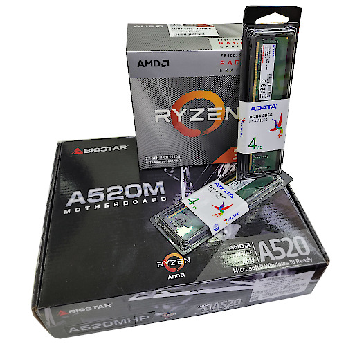 COMBO ACTUALIZACION RYZEN 3 3200G + MB BIOSTAR + 8GB DDR4
