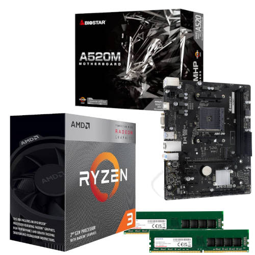 Combo Actualizacion Ryzen 3 3200G + Mb Biostar + 8Gb Ddr4