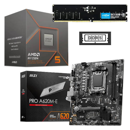 Combo Actualizacion Ryzen 5 8500G + Mb Biostar + 8Gb DDR5