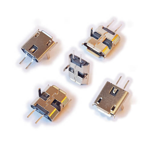 CONECTOR FICHA MICRO USB HEMBRA 2 PIN SMT-11 CONECTOR FICHA MICRO USB HEMBRA 2 PIN SMT-11