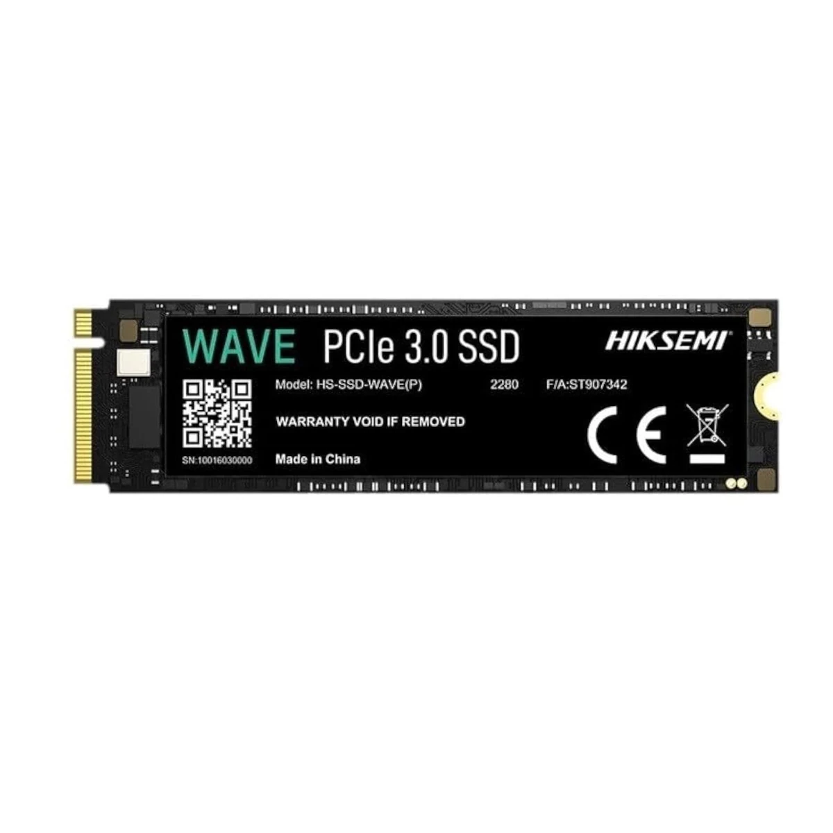 Vista lateral de Disco Ssd Estado Solido 512Gb M.2 2280 Pcie Hiksemi Wave