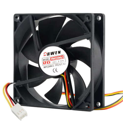FAN 92mm 3PIN 25mm ESPESOR 2800RPM BUJE 12V ARWEN
