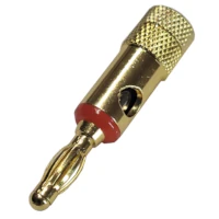 Ficha Banana Plug Macho Metal Rojo Ficha Banana Plug Macho Metal Rojo