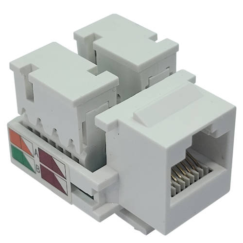  FICHA JACK RJ45 CAT 6 ARWEN BLANCO KEYSTONE 110 