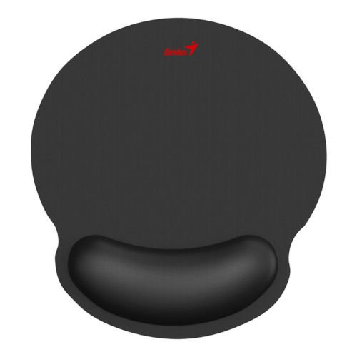MOUSE PAD CON APOYAMU#ECAS 23 x 25 x 0,25 cm DE MEMORIA DE FORMA GENIUS NEGRO G-WMP 100