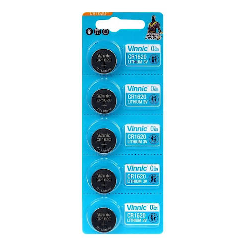PILA CR1620 VINNIC LITIO 3V BLISTER x5 VENCIMIENTO 04/2026 PILA CR1620 VINNIC LITIO 3V BLISTER x5 VENCIMIENTO 04/2026