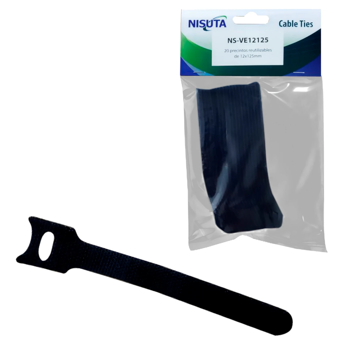 Precinto Velcro Reutilizable 12,5 Cm X 20 Unidades Precinto Velcro Reutilizable 12,5 Cm X 20 Unidades