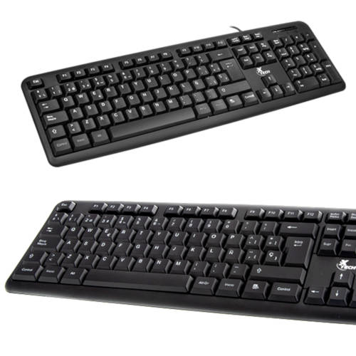 TECLADO USB XTECH EN ESPANOL NEGRO XTK-092S TECLADO USB XTECH EN ESPANOL NEGRO XTK-092S
